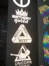 Reflective engraving film for clothing accessories, reflective engraving film, reflective engraving film, heat transfer engraving film, hot stamping and heat transfer painting undefined